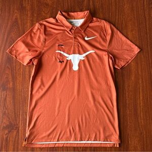Nike DriFit Men's Texas Longhorns Golf Polo Shirt Size Small Classic Fit